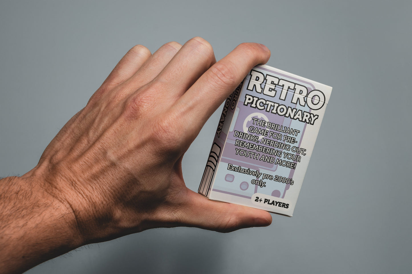Retro Pictionary - Pre 2000's - 52 Cards with 96 Prompts (Game for Adults/Family, Christmas Game and Holiday Games)