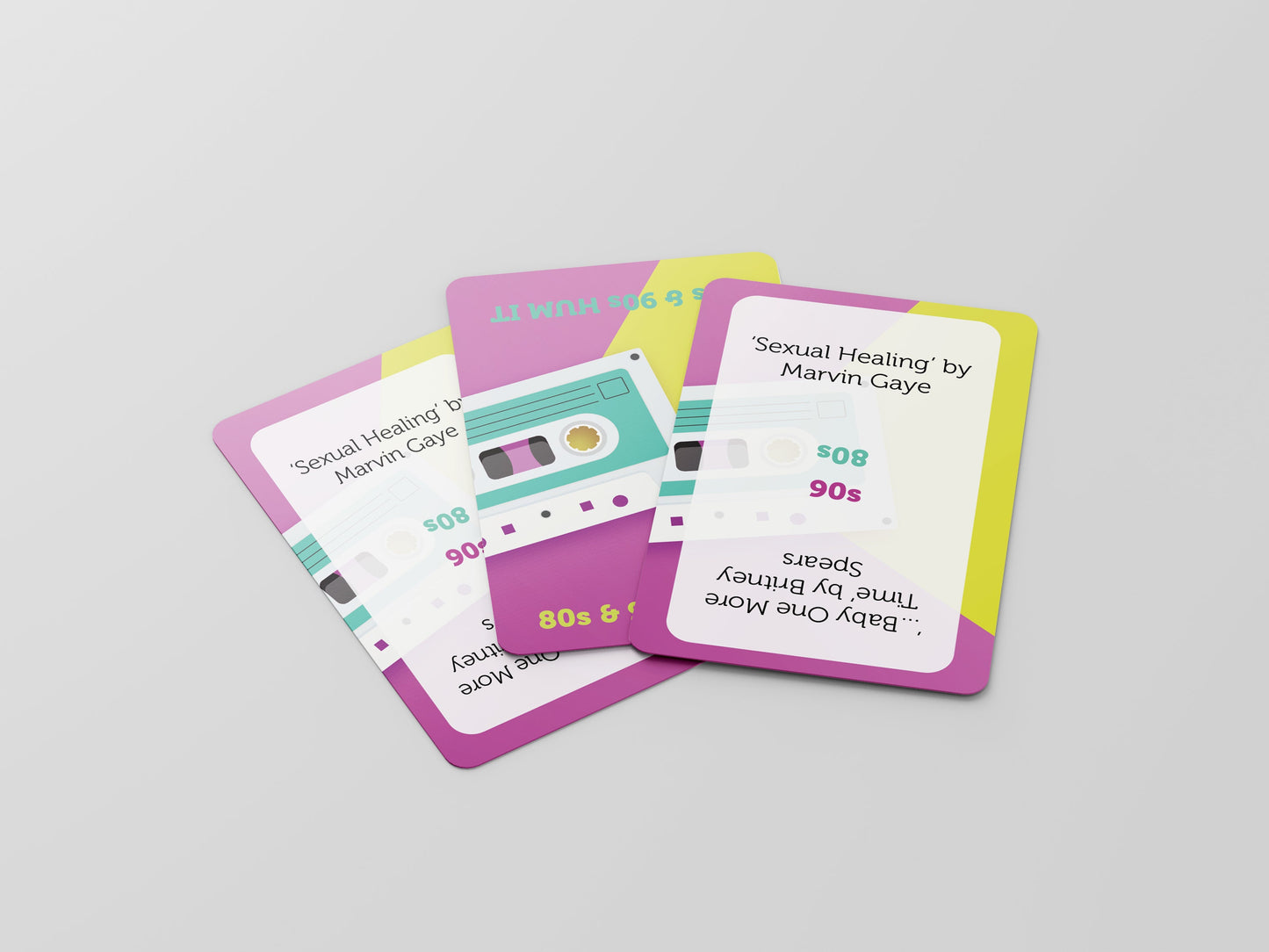 80s & 90s Hum It Card Game - 52 Cards with 104 Playful Prompts (Game for Adults/Family, Christmas Game and Holiday Games)