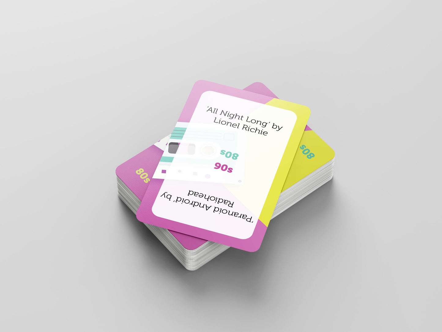 80s & 90s Hum It Card Game - 52 Cards with 104 Playful Prompts (Game for Adults/Family, Christmas Game and Holiday Games)