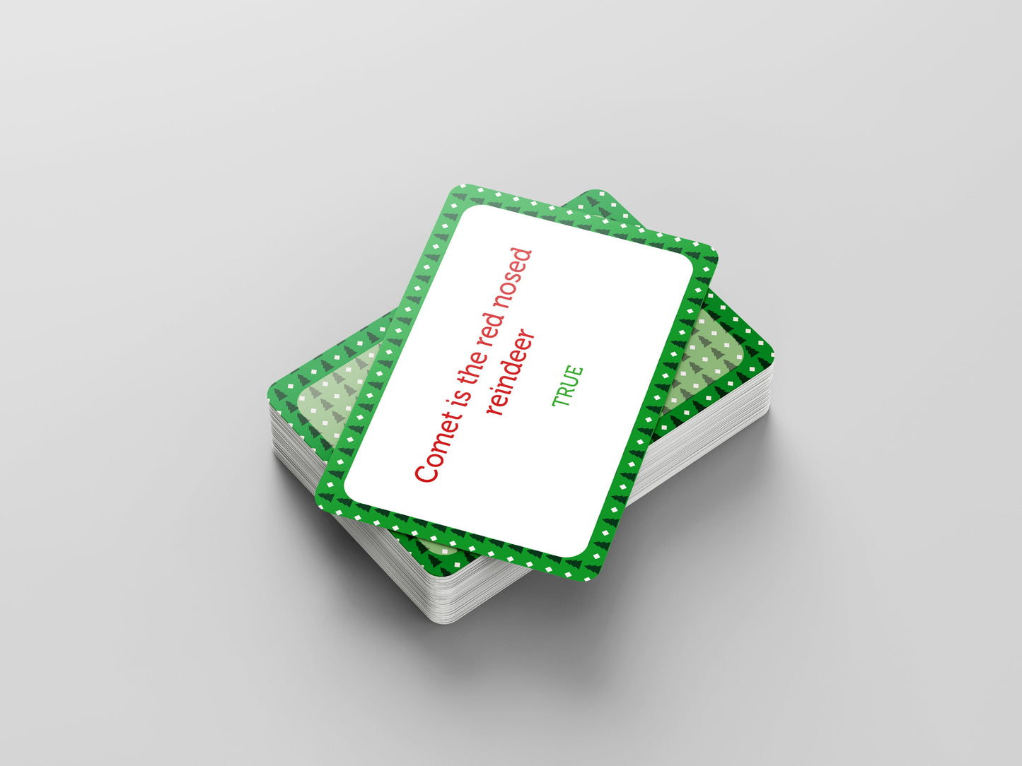 Christmas True or False - 52 Cards with Questions (Game for Adults/Family, Portable Camping, Christmas Game and Holiday Games)