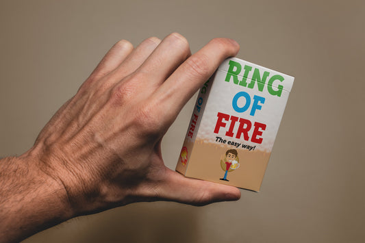 Ring of Fire Playing Cards / Kings Cup - Pre-Drinks Hen Do / Stag Do, University College Freshers Drinking Alcohol - Laminated Card Pack