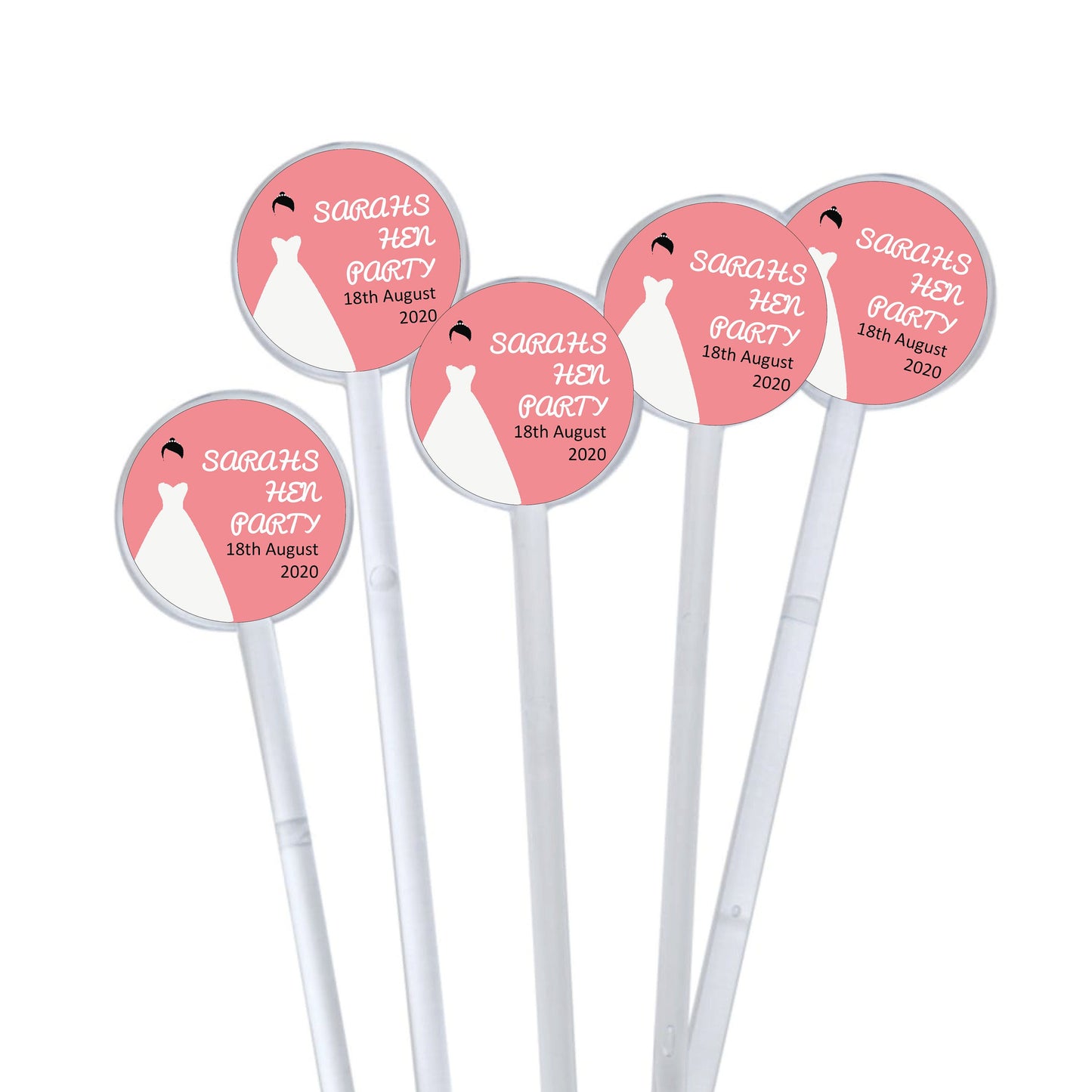 Hen Party Cocktail Stirrers, Hen Party Swizzle Sticks, Hen Party Drinks Stirrers, Wedding Stirrers, Personalised Cocktail Stirrers