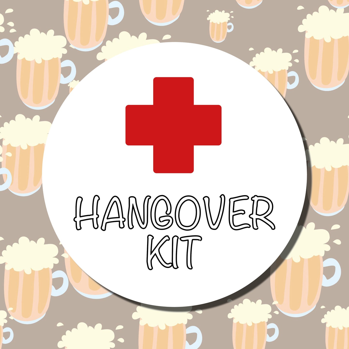 Hangover Kit Stickers, Emergency / Wedding Hangover Kit Stickers