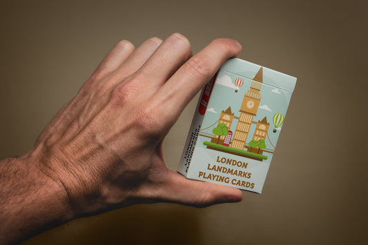 London Monument Playing Cards - 52 Unique Illustrated Playing Cards - Solo Travellers Cards - Laminated Card Pack