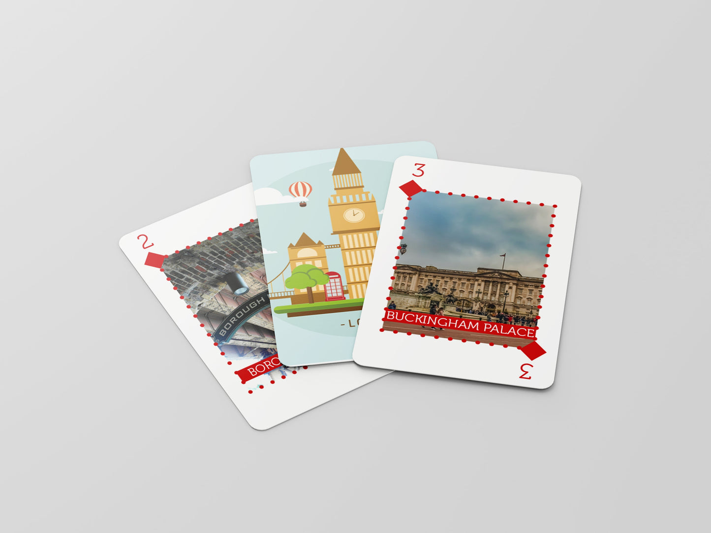 London Monument Playing Cards - 52 Unique Illustrated Playing Cards - Solo Travellers Cards - Laminated Card Pack