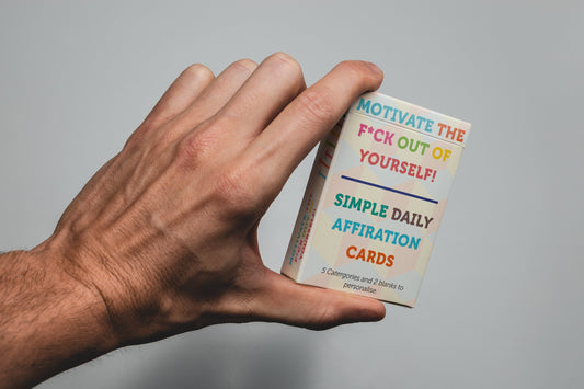 Motivate The Fuck Out Of Yourself! Box of Positivity, Positive Motivational Cards, Daily Happiness Affirmation Cards, Positive Card Deck