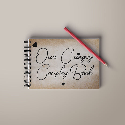 Our Cringey Coupley Mini Book, Valentines Day Gift, Anniversary Gift, Gifts for him, Scrapbook, Memories, Journal, Our story