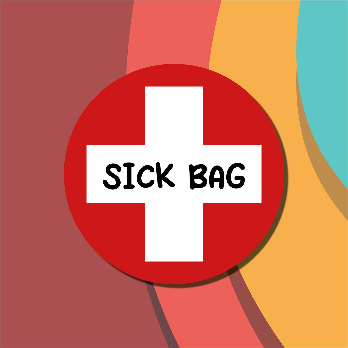 Sick Bag Stickers for Hen Party / Stag Do / Travel Sickness