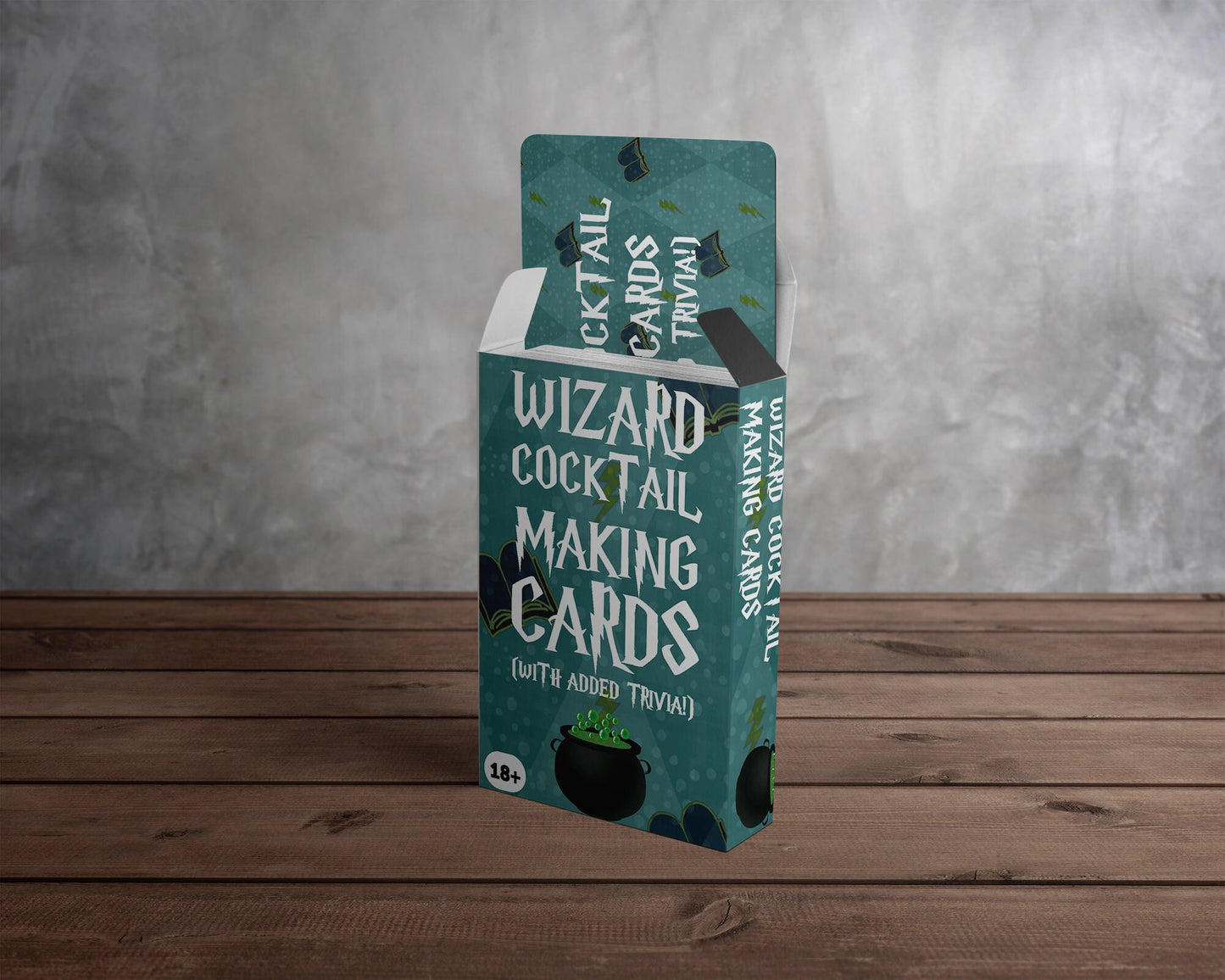 Wizard Cocktail Recipe Cards & Trivia - Cocktail Making Card Pack with 52 Options - Date Night / Party / Stocking Filler