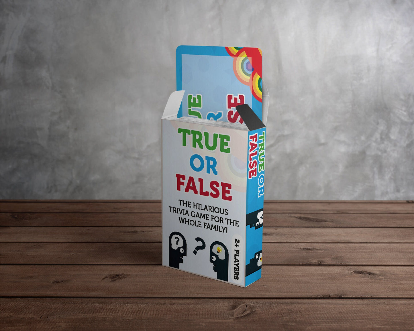 True or False - 52 Cards with 96 Questions (Charades for Adults/Family, Portable Camping, Christmas Game and Holiday Games)