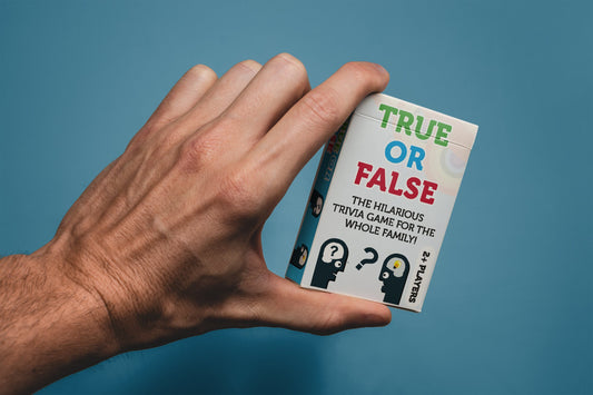 True or False - 52 Cards with 96 Questions (Charades for Adults/Family, Portable Camping, Christmas Game and Holiday Games)