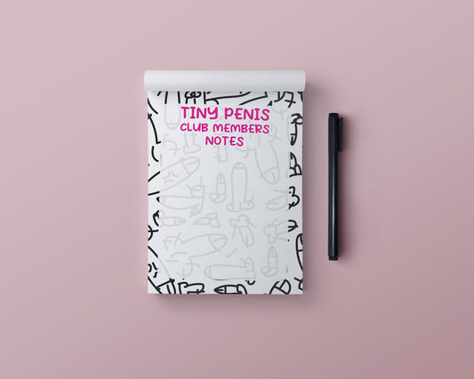 Member of the Tiny Penis Club Pad | A6 Notepad, Stocking Filler / Birthday Gift