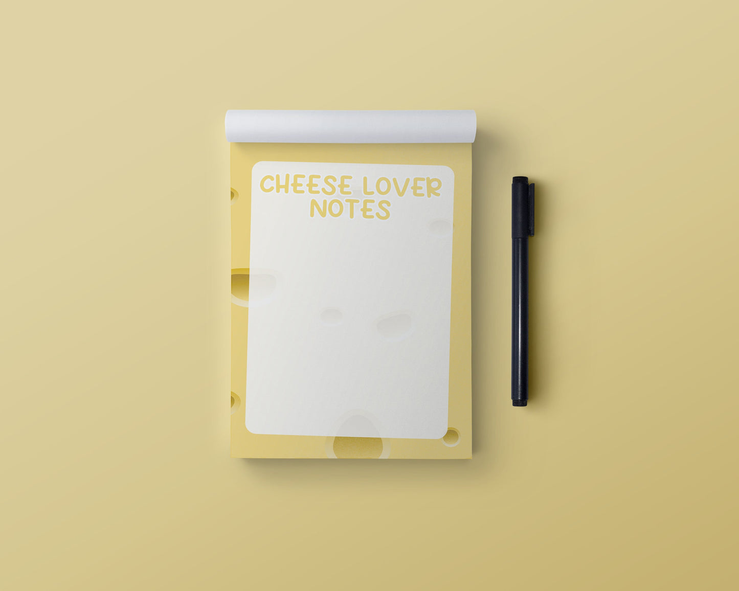 Cheese Lovers Notes Pad | A6 Notepad, Stocking Filler / Birthday Gift