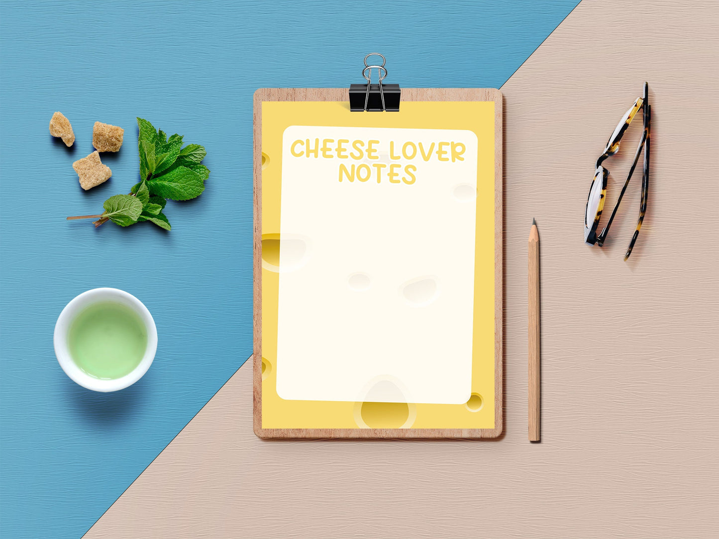 Cheese Lovers Notes Pad | A6 Notepad, Stocking Filler / Birthday Gift