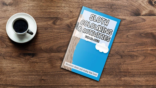 Sloth Activity Book for All Ages! Adult and Kids Colouring/Activity Book, Stocking Filler / Birthday Gift