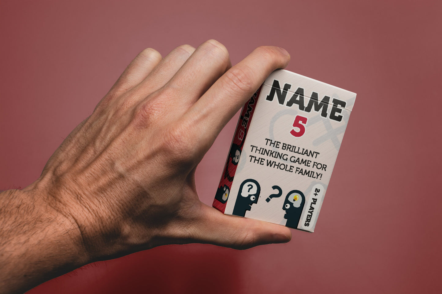 Name 5 Card Game - 52 Cards with 96 Playful Prompts (Family Game, Christmas Game and Holiday Games)