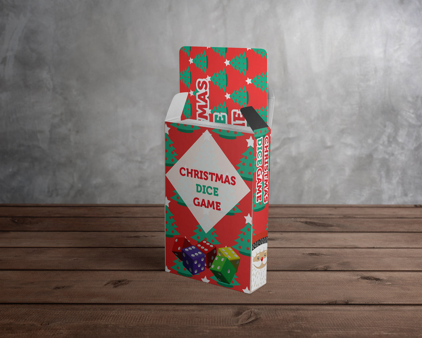 Christmas Dice Game - 42 Game Cards + 10 Certificates (Game for Adults/Family, Christmas Card Game and Holiday Games)