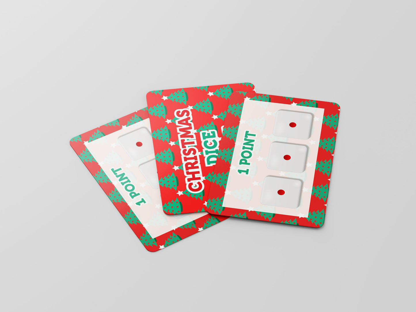 Christmas Dice Game - 42 Game Cards + 10 Certificates (Game for Adults/Family, Christmas Card Game and Holiday Games)