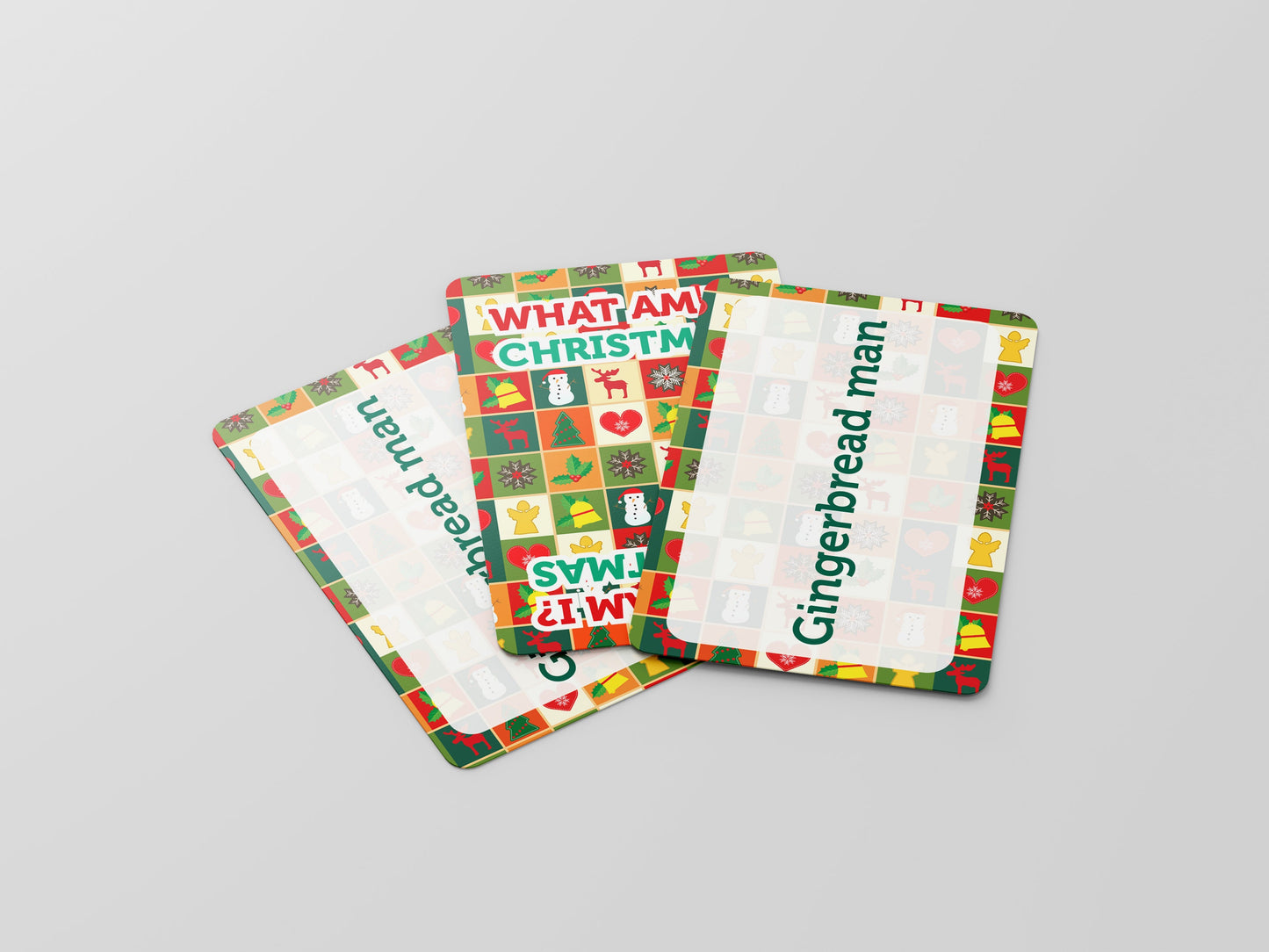 What Am I? Christmas Game - 52 Game Cards (Game for Adults/Family, Christmas Card Game and Holiday Games)