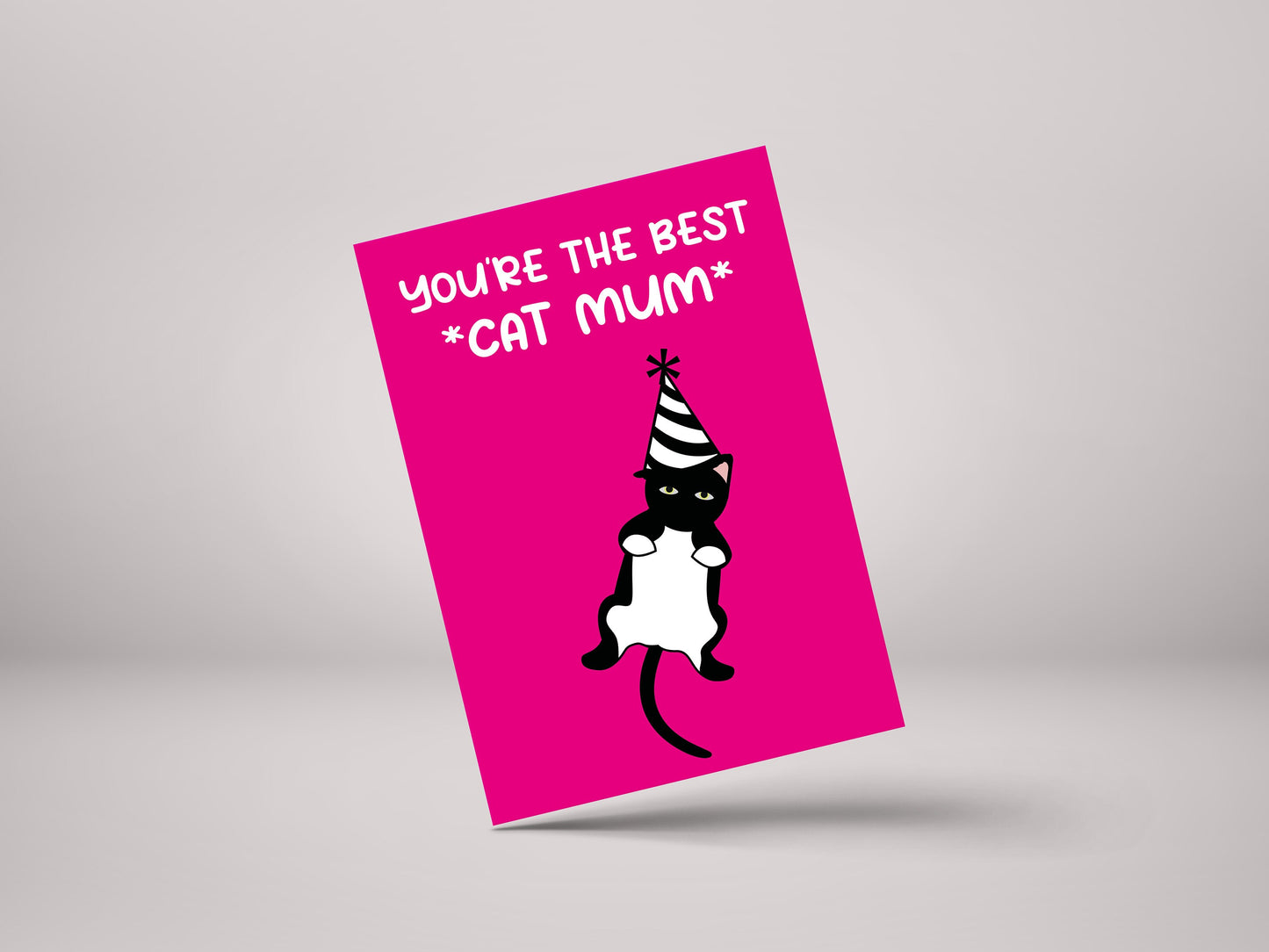 You're The Best Cat Mum! - Cat Owner Birthday Greeting Card - GC24