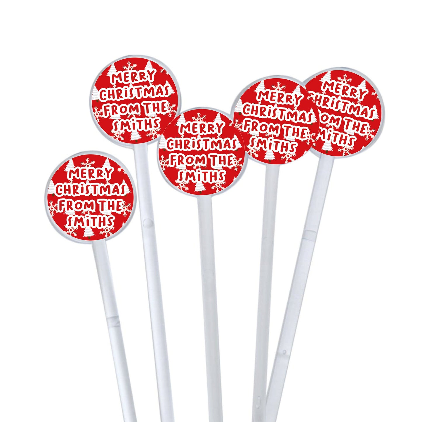 Christmas Cocktail Stirrers, Christmas Swizzle Sticks, Christmas Drinks Stirrers, Personalised Cocktail Stirrers