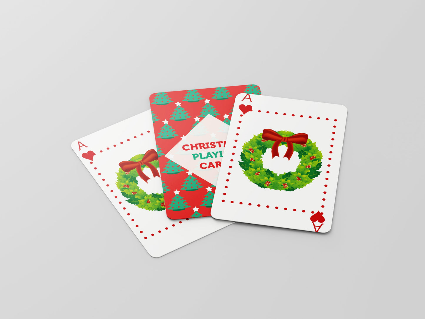 Colourful Christmas Playing Cards - 52 Playing Cards - Card Game, Stocking Filler / Birthday Present