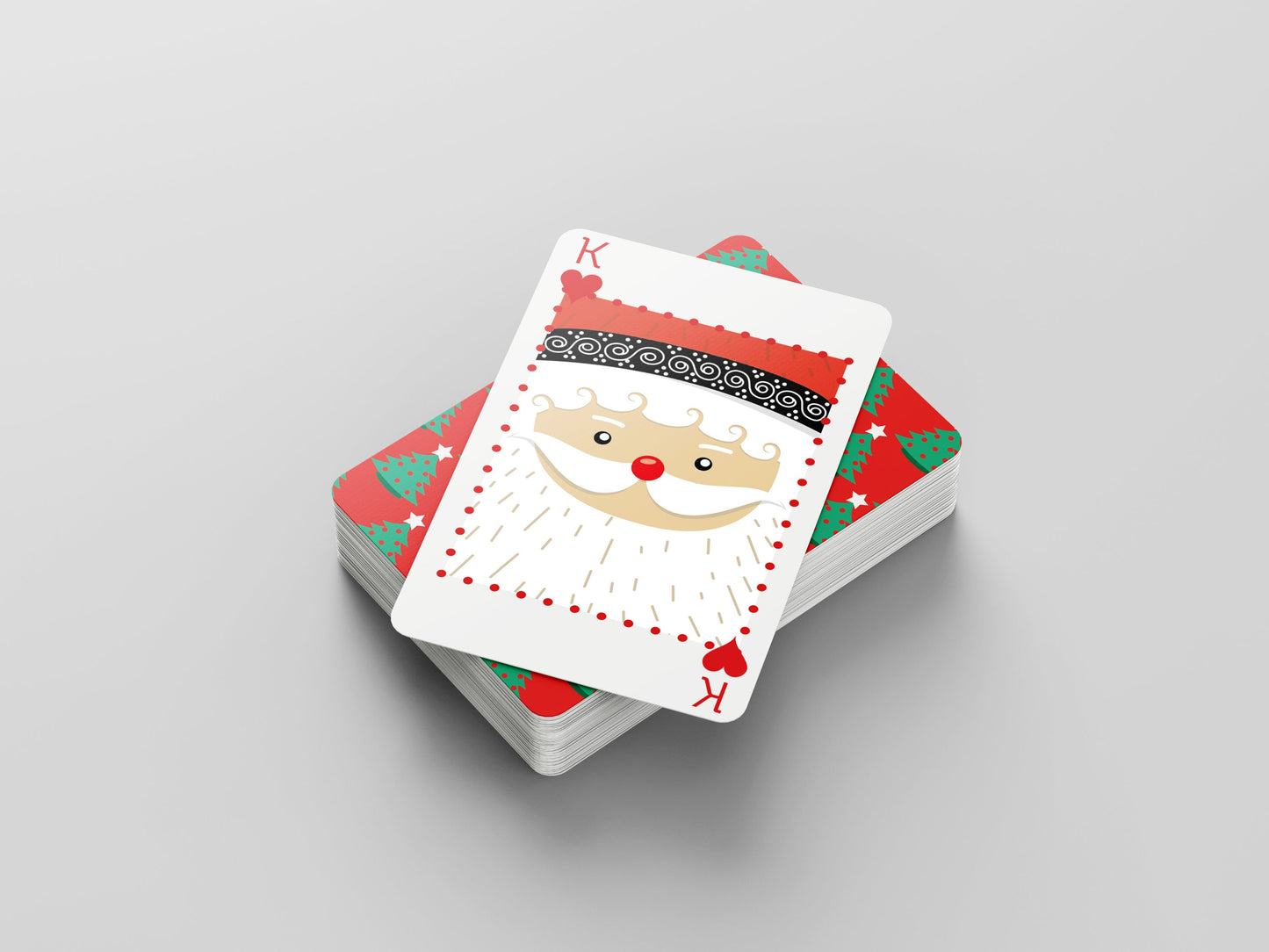 Colourful Christmas Playing Cards - 52 Playing Cards - Card Game, Stocking Filler / Birthday Present