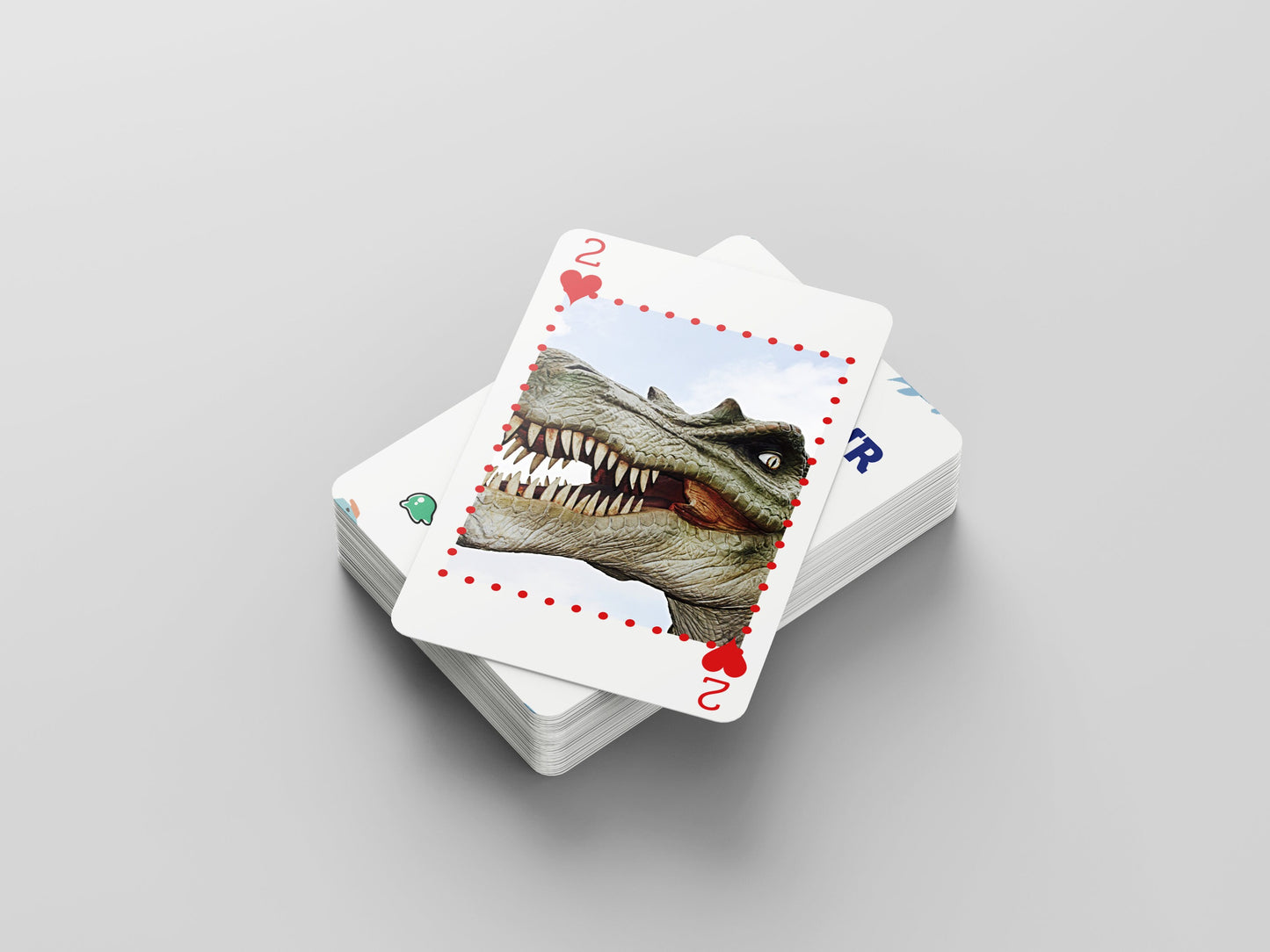 Modern Dinosaur Playing Cards - 52 Playing Cards - Card Pack, Stocking Filler / Birthday Present