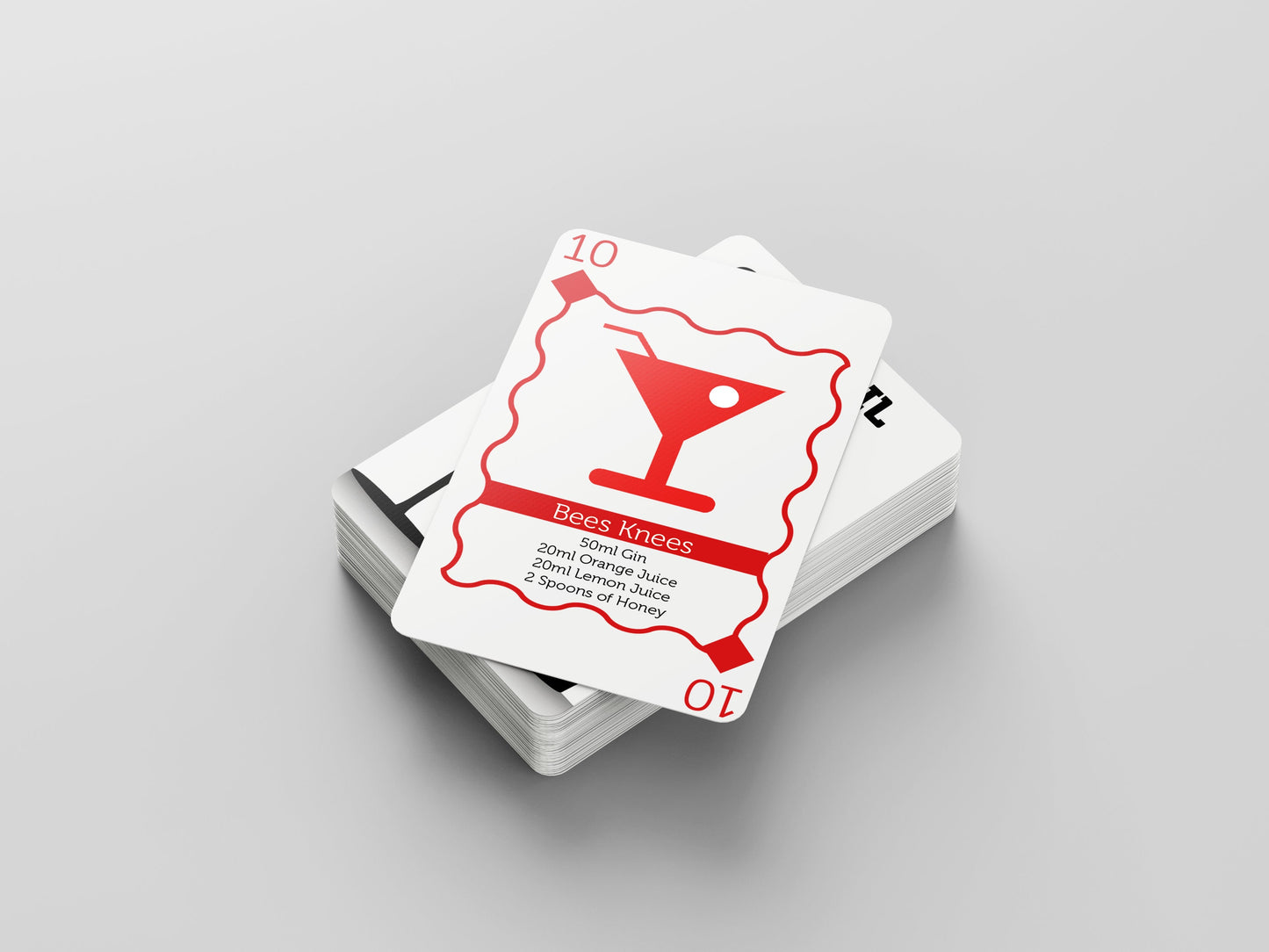 Cocktail Playing Cards - Cocktail Making Card Pack with 52 Cards - Date Night / Party / Stocking Filler / Birthday Present