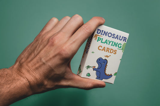 Modern Dinosaur Playing Cards - 52 Playing Cards - Card Pack, Stocking Filler / Birthday Present