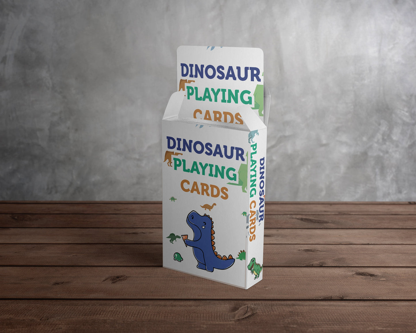 Modern Dinosaur Playing Cards - 52 Playing Cards - Card Pack, Stocking Filler / Birthday Present