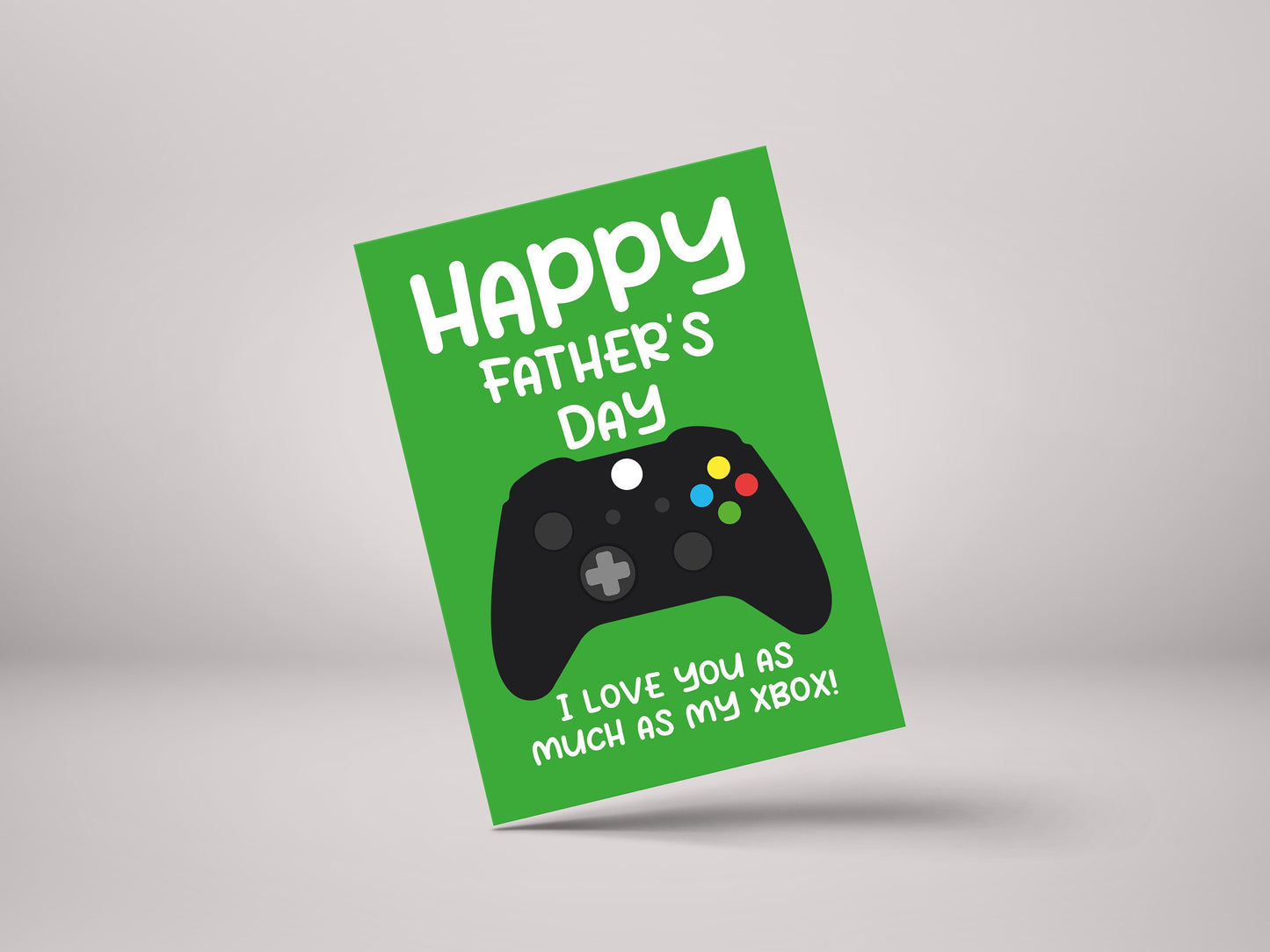 Happy Father's Day Xbox Love! - Funny Gamer Father's Day Greeting Card - GC85