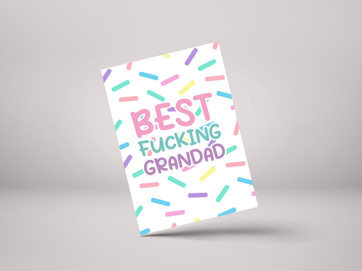 Best Fucking Grandad – Funny Grandad Birthday Day Greeting Card – GC120