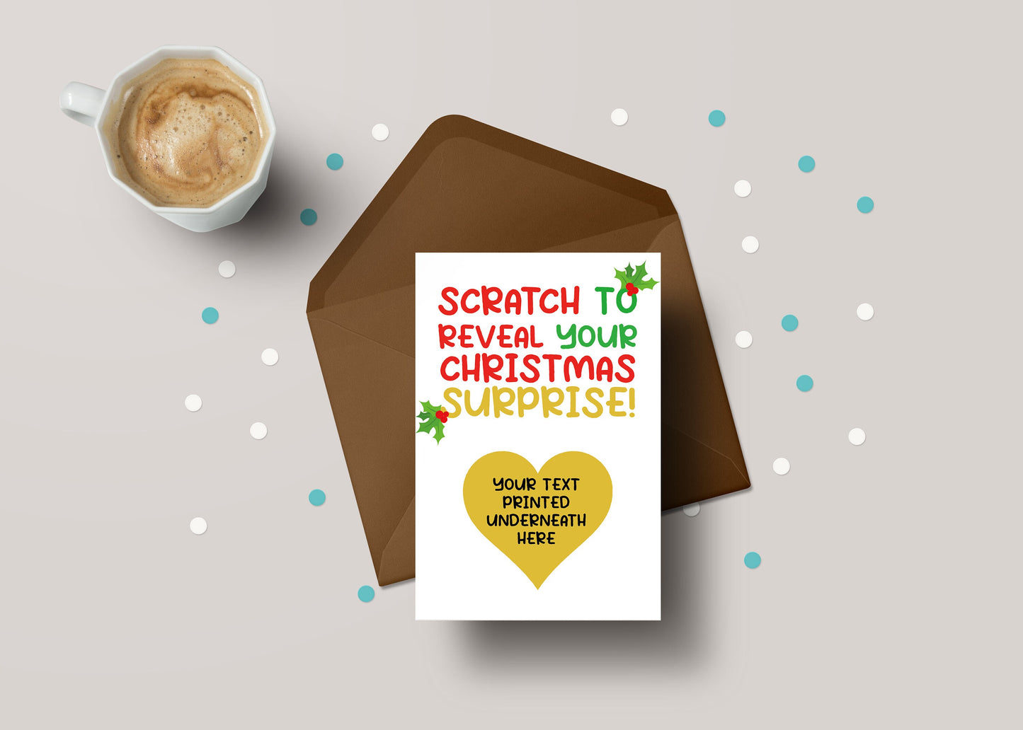 Scratch To Reveal Your Christmas Surprise! - Funny Personalised Christmas Greeting Card - GC123