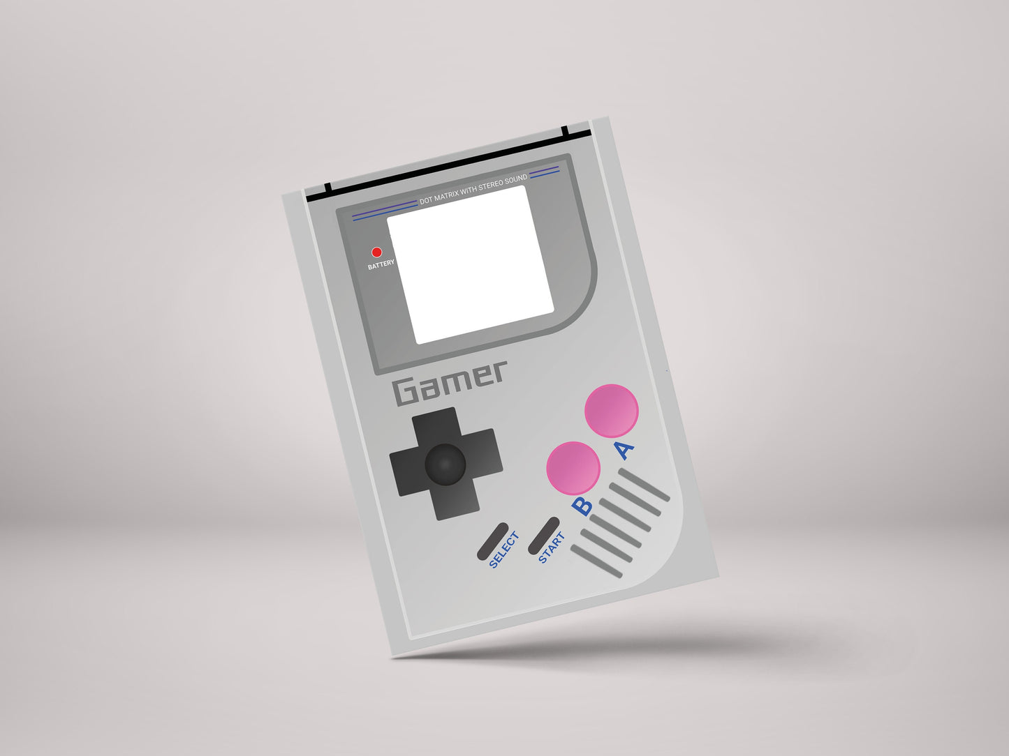 Gameboy Gamer Device! - Gamer Birthday Greeting Card - GC105