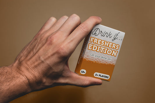 DRINK IF Freshers Edition - Adult Drinking Game - Pre-Drinks University College Freshers - Birthday Present / Stocking Filler