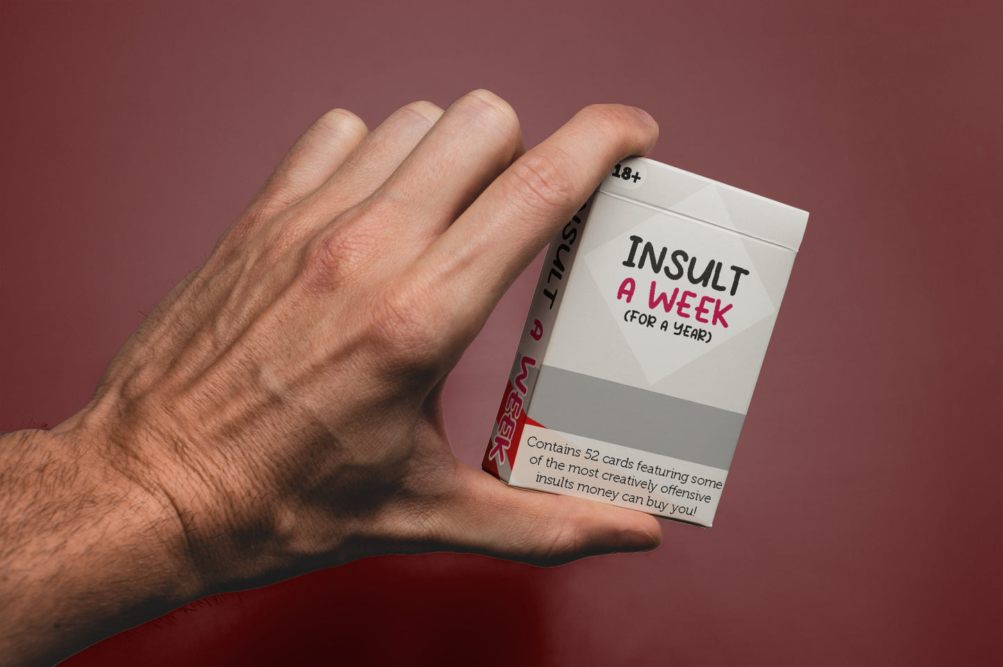 Insult A Week 18+ - Funny Rude Card Pack, Friend Birthday Present - Stocking Filler / Birthday Present