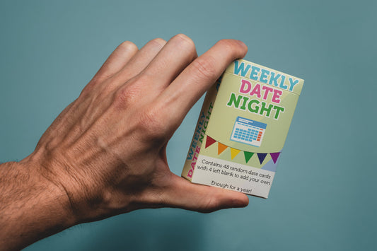 Year of Dates, Weekend Date Ideas - Positive Daily Date Ideas Card Deck, Valentines Gift, Couples Gift