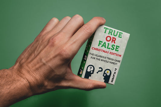 Christmas True or False - 52 Cards with Questions (Game for Adults/Family, Portable Camping, Christmas Game and Holiday Games)