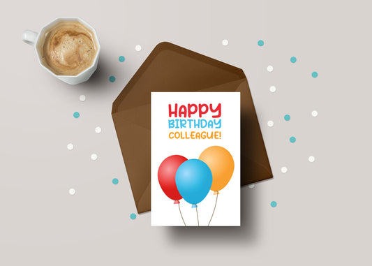 Happy Birthday Colleague! - Funny Colleague Birthday Personalised Greeting Card