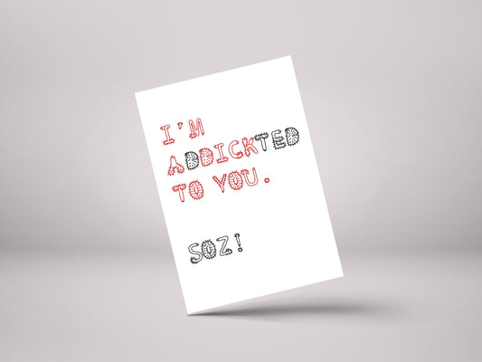 I'm A Dick To You, Soz! – Funny Partner Birthday Valentine's Greeting Card