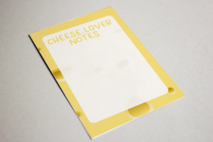 Cheese Lovers Notepad