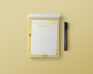 Cheese Lovers Notepad