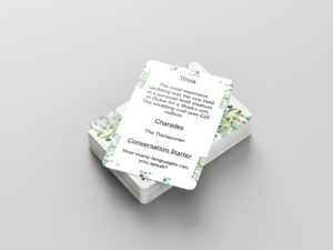 Wedding Table Trivia Cards, Conversation Starters - 52 Pack - Reception Ice Breakers Guest Entertainment Table Games Wedding - Card Pack