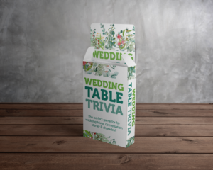 Wedding Table Trivia Cards, Conversation Starters - 52 Pack - Reception Ice Breakers Guest Entertainment Table Games Wedding - Card Pack